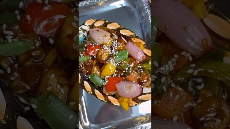 Chili mushroom 🍄recipe try it #diet #youtubeshorts #mushroomrecipe #Cooking #reel #chilieating