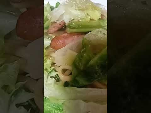 レタス焼きそば　Lettuce fried noodles　Japanese food