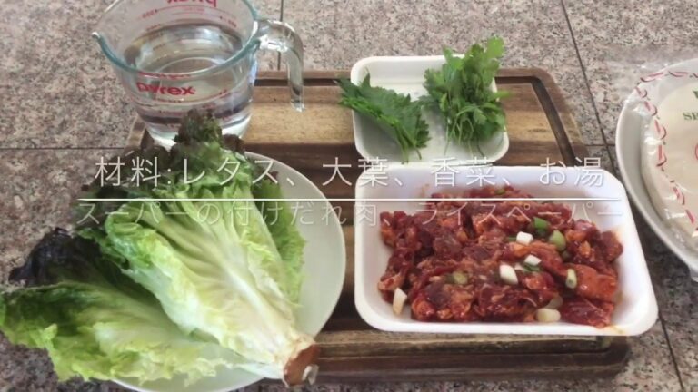 簡単焼肉生春巻きEasy yakiniku spring roll