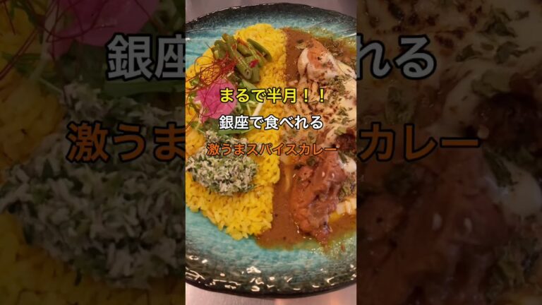 まるで半月！銀座で食べれる激うまスパイスカレー！