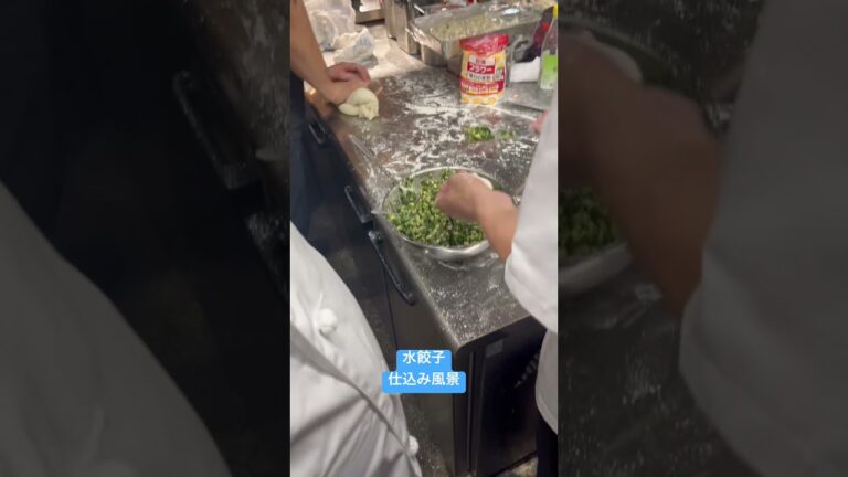麻辣先生の水餃子仕込み風景を覗いてみよう！プロの技が見れる