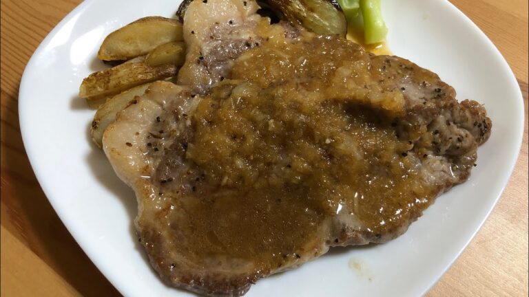 【簡単夕食】玉ねぎDEステーキソース