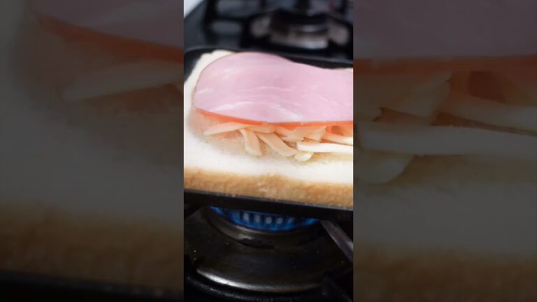 ハム、チーズ　ホットサンド　cheese hot sandwich #shorts