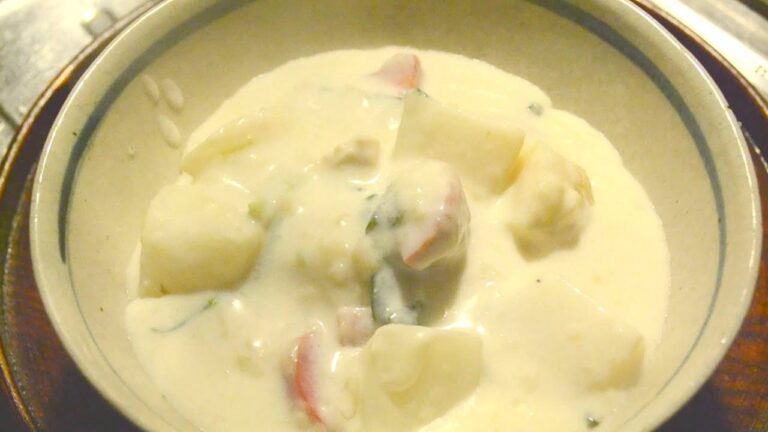 すぐき蕪と金時人参のクリームシチュー　　How to make white stew of turnips and Japanese Kintoki carrots