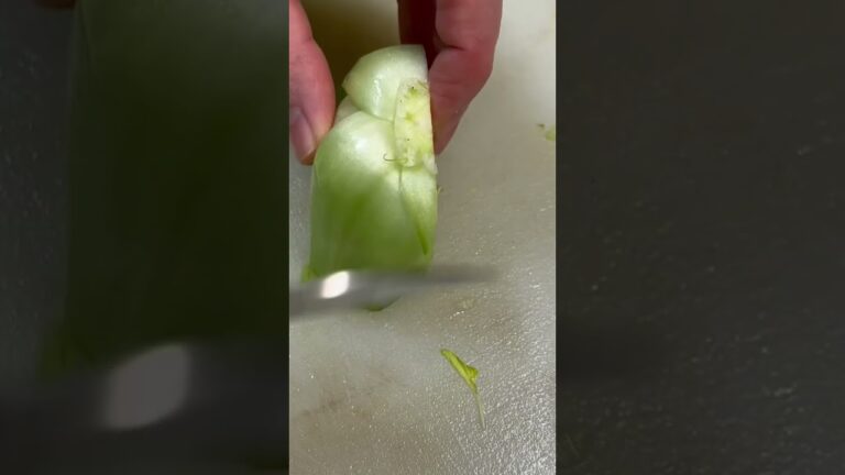 青梗菜の切り方