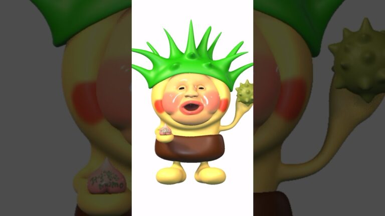 クリちゃんみたいなカクレモモジリ作ってみたら栗きんとん食べてみたくなってきた【こびとづかん】【アンパンマン】【クリキントンのクリちゃん】 #こびとづかん #アンパンマン #カクレモモジリ #art