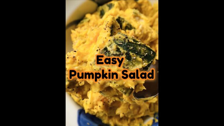 Super Easy Pumpkin Salad! 10 min. cook! 【簡単パンプキンサラダの作り方！】【レンチンでも本格的】【簡単レシピ】