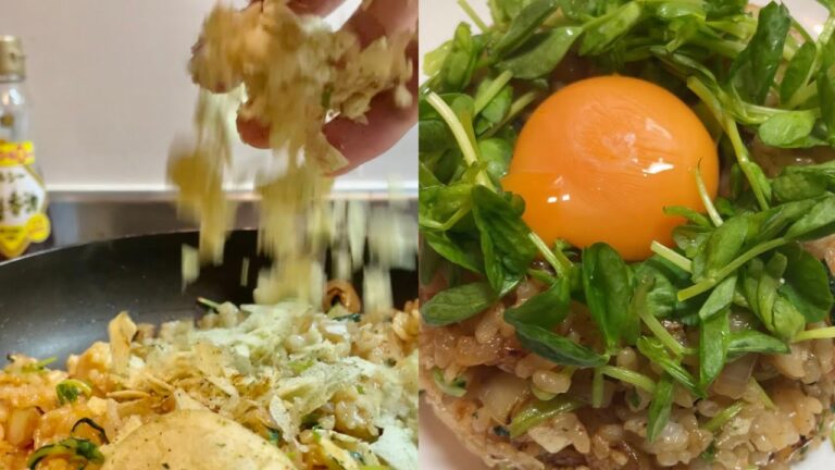 残業終わりに天気の子チャーハンを作る深夜飯テロ