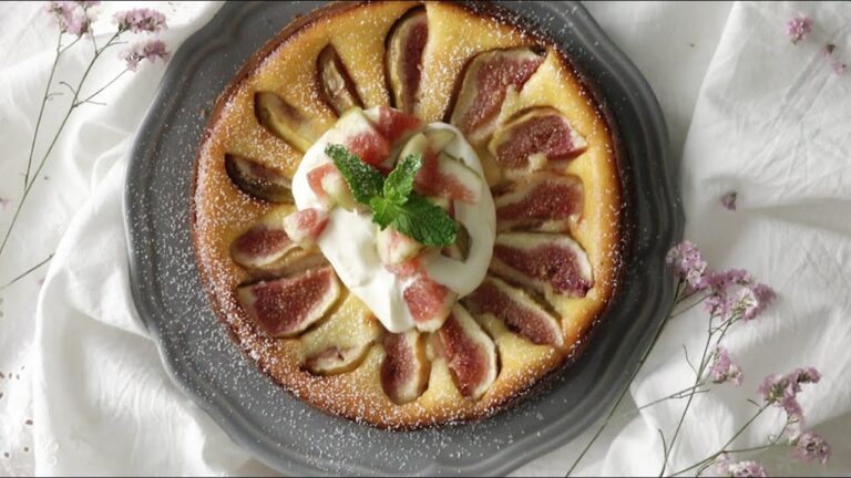 【秋のフルーツ】たっぷりいちじくのチーズケーキ