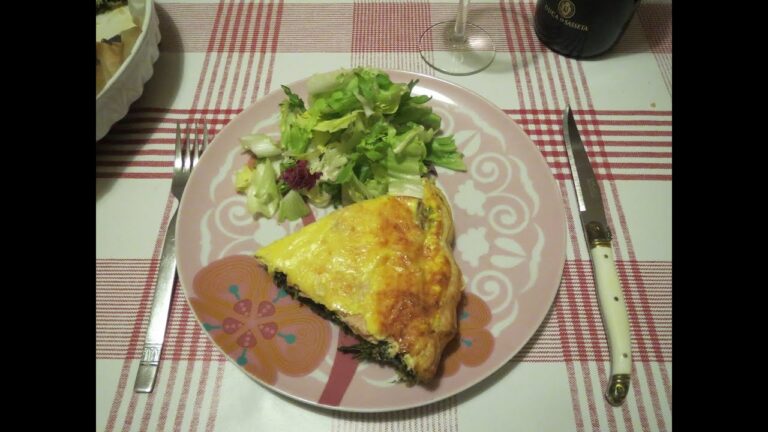 レシピ・スモークサーモンとほうれん草のタルト, Recette de Tarte au saumon fumé et aux épinards