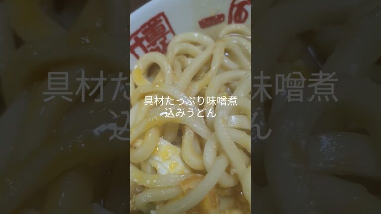 一分味噌煮込みうどんズルズル耐久動画 #コメントありがとうございます #飯テロ #チャンネル登録お願いします