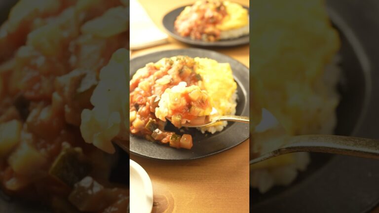 彼の胃袋をグッとつかんだ【夏野菜オムライス】の作り方 #レシピ #晩ごはん #夕飯