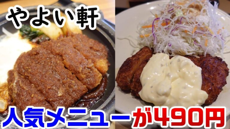 【初・やよい軒】人気メニュー490円！史上最大割引の『味噌かつ煮定食』&『チキン南蛮定食』食べてきたよ！　☆外食・グルメ・たべあるき・レビュー