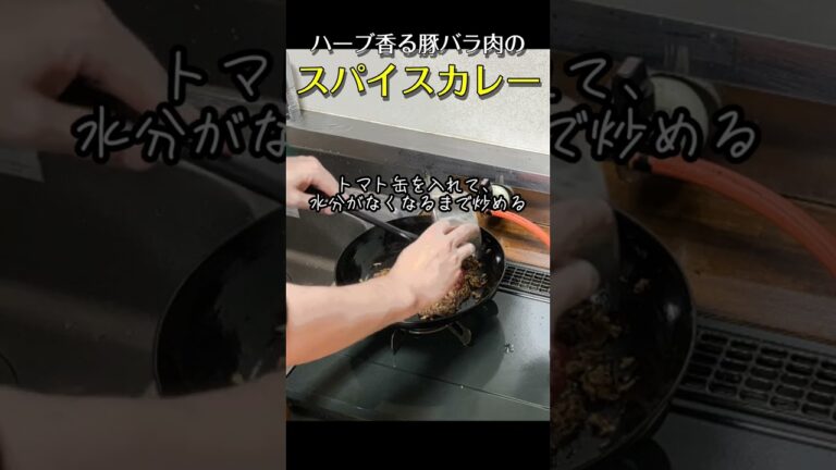 家で本格スパイスカレー　#shorts #スパイスカレー  #カレー #料理