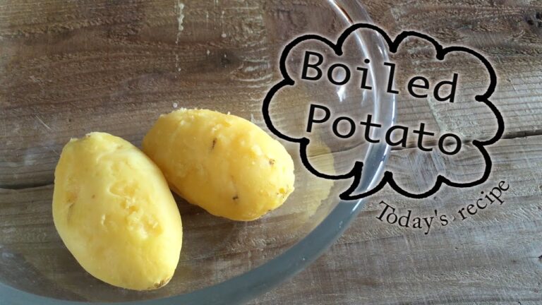 じゃがいもをレンジで下ごしらえする方法　How to make Potatoes boiled in a microwave oven