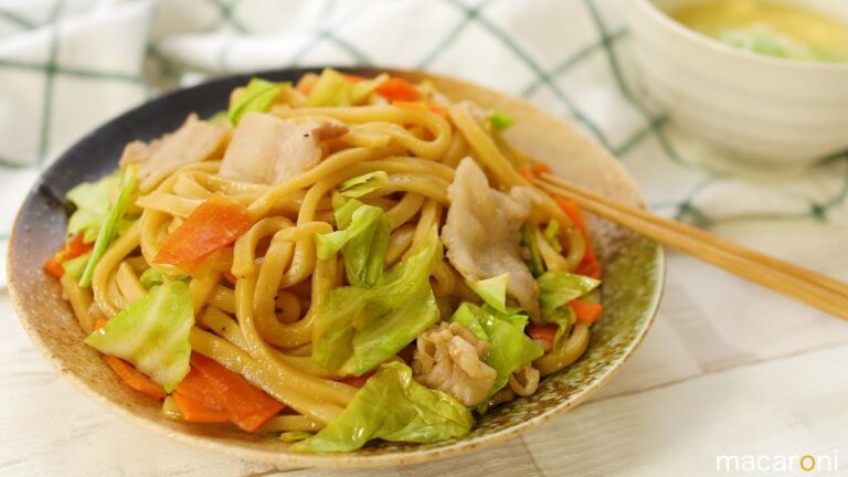 レンジでもちもち！ 焼かない 焼うどん のレシピ 作り方