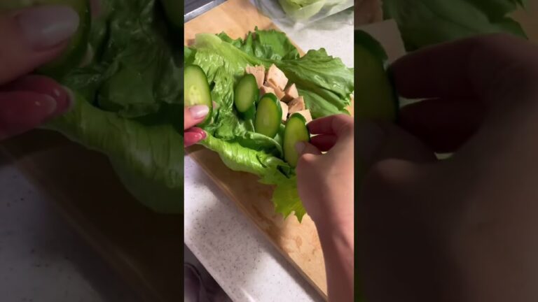 【レシピ】レタスでヘルシーサラダラップ！