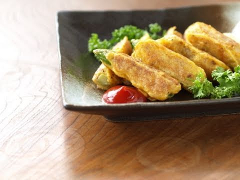 アスパラガス豚巻きピカタ