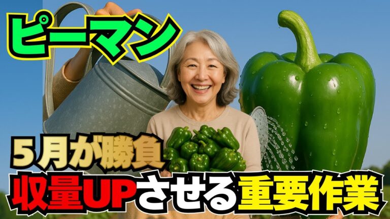 【ピーマン】５月で決まる！収量を左右する超重要な作業！
