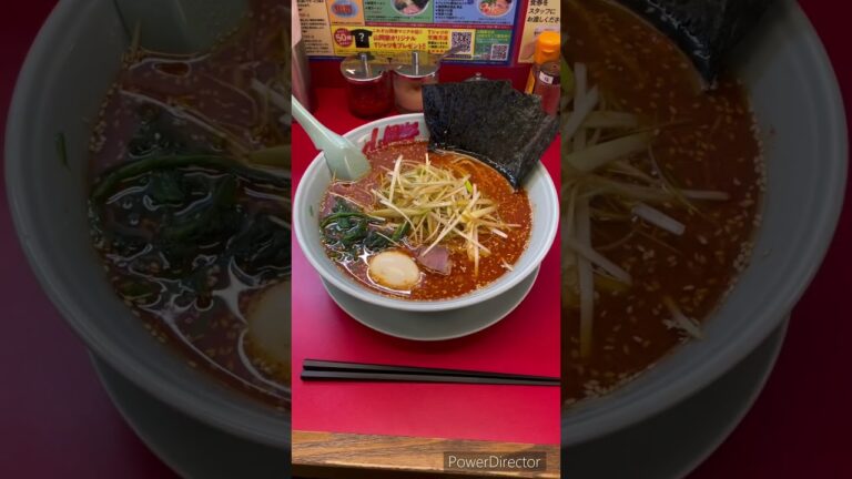 山岡家　朝5時30分　　　辛味噌ネギラーメンうまい♡#ラーメン #グルメ #らーめん #fishing の帰り