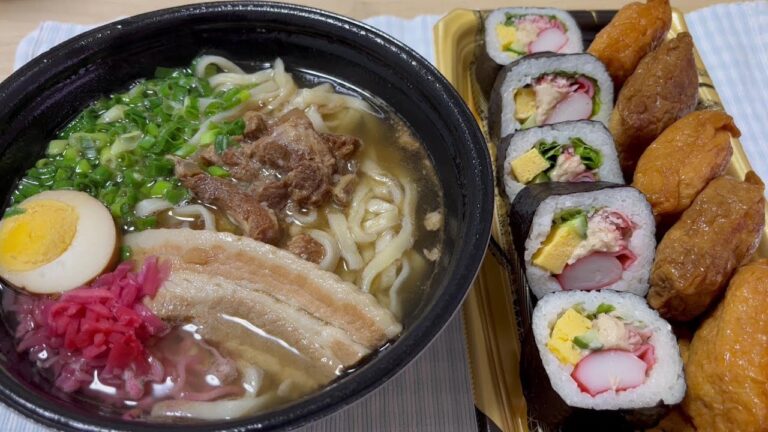 ソーキそばと助六セット