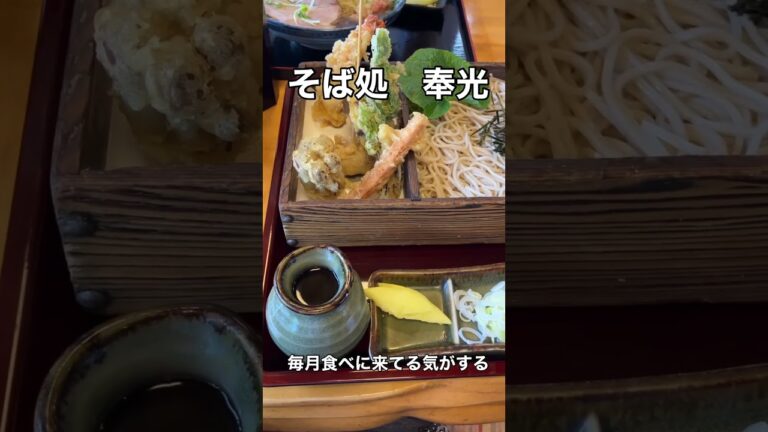 【天童】天ざるそば【そば処　奉光】