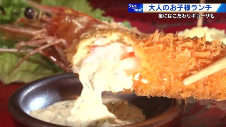 エビフライ＆こだわりのタルタルソースの「大人のお子様ランチ」夜はニラにんにくで食べる餃子が人気　広島 (2025/05/14 20:30)