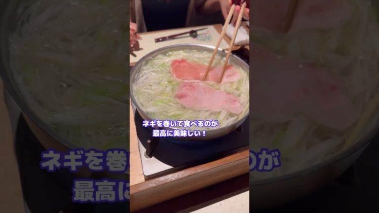 【TOKYO】ねぎ＋肉のみ。シンプルしゃぶしゃぶが美味しすぎた。銀座〜羅豚らぶ〜#shorts #東京 #銀座 #しゃぶしゃぶ