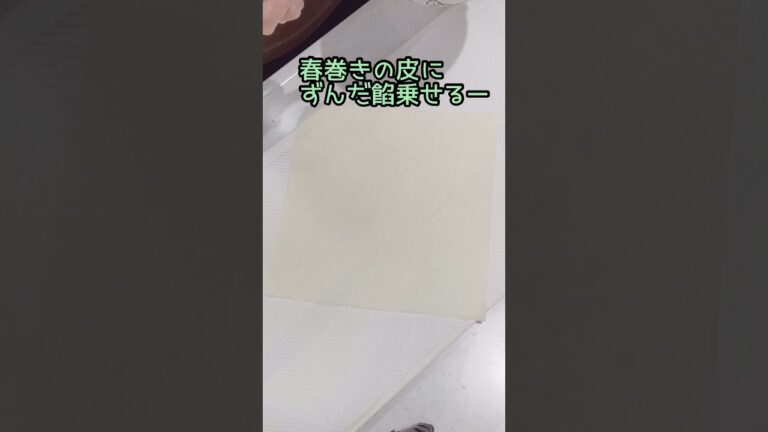 東北名物　ずんだ春巻き　#shorts
