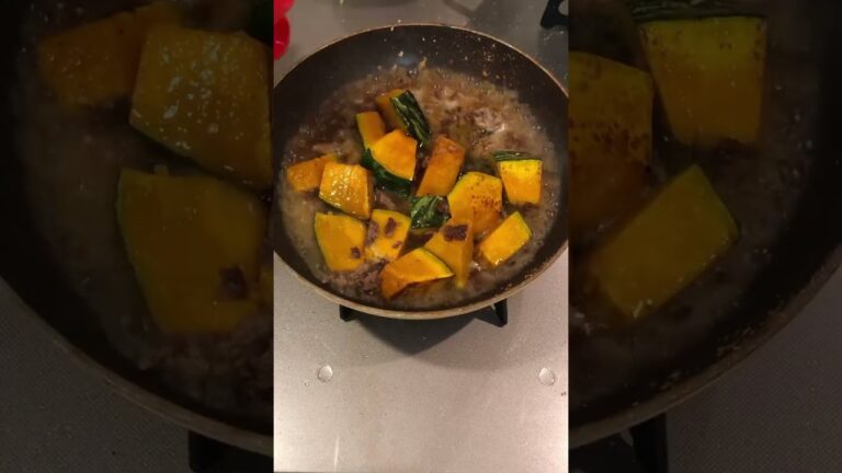 ひき肉とかぼちゃを煮るだけ(高速版)