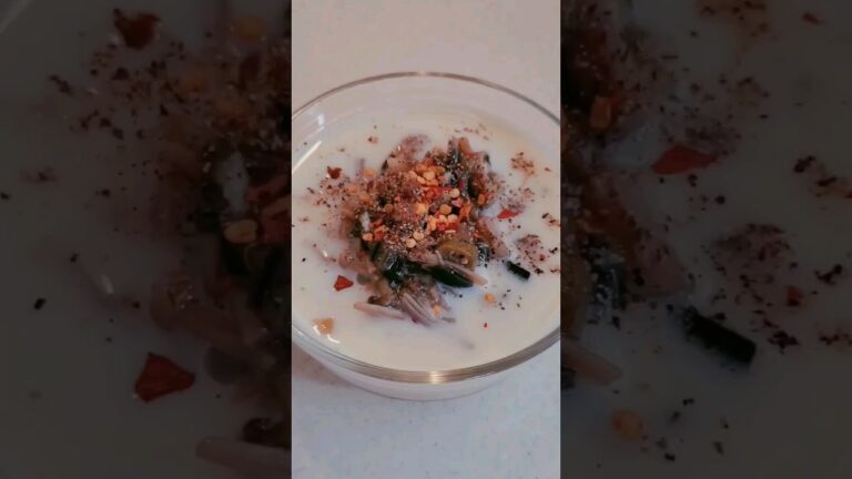 夏野菜たっぷり万能なめたけを使った冷たい豆乳スープごはん #料理 #shorts