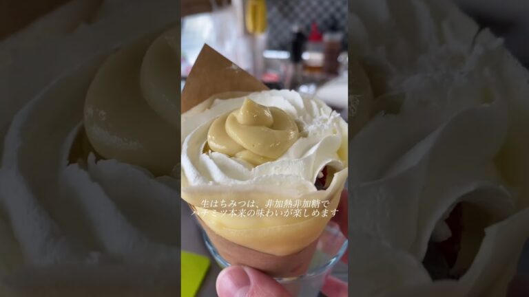 生はちみつベリーダブルクリーム🍯🫐🍓 #米粉クレープ #クレープ #ホイップクリーム #信濃大町 #米粉スイーツ