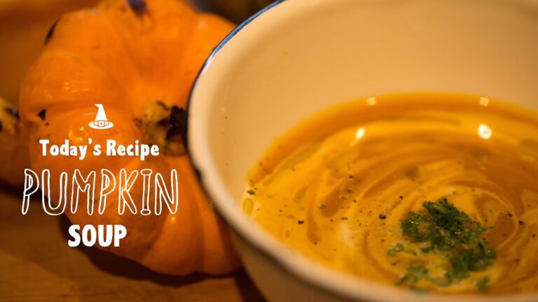 【ハロウィン】 パンプキンスープの作り方 | Halloween Pumpkin soup