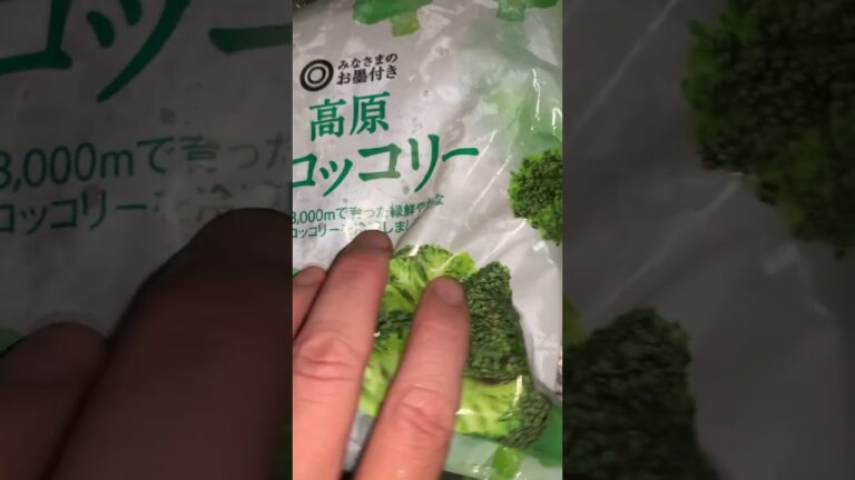 人生初の冷凍のブロッコリー🥦を購入してみたよ