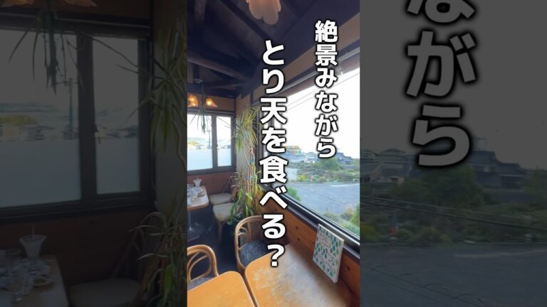 絶景を見ながらとり天を食べる？ #大分