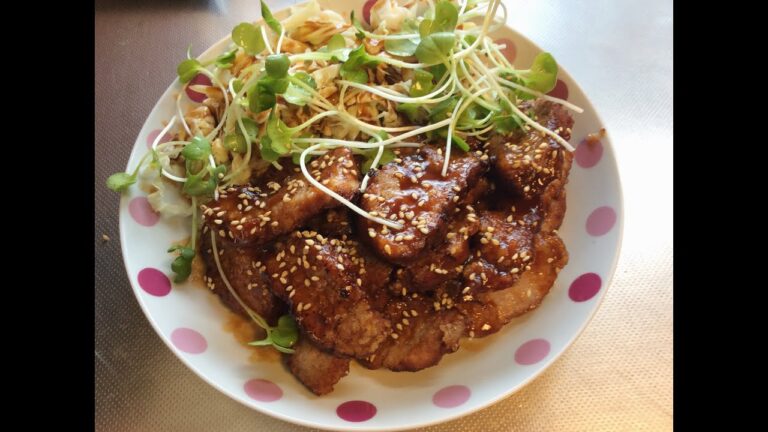 甘辛ソースで豚ヒレ肉の唐揚げ