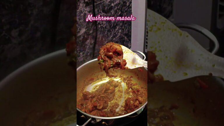 Mushroom masala recipe in 15 minutes #food #sigma #cooking #shorts #sigmarule
