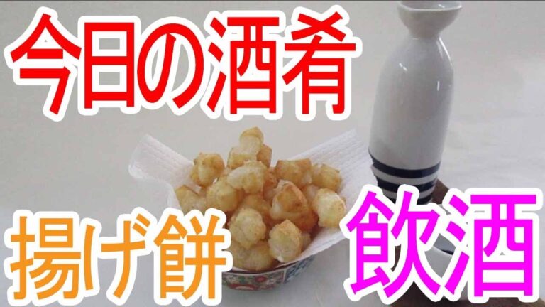 Today's drinking and snacks 今日の酒肴・揚げ餅