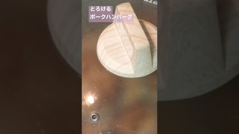 柔らかすぎ注意！ポークハンバーグ
