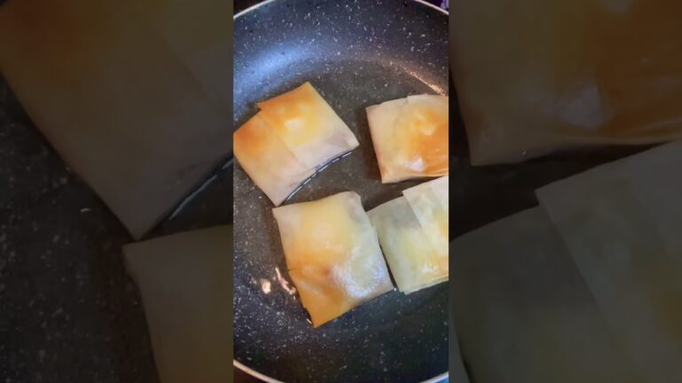 春巻きの皮で月見パイ風♪