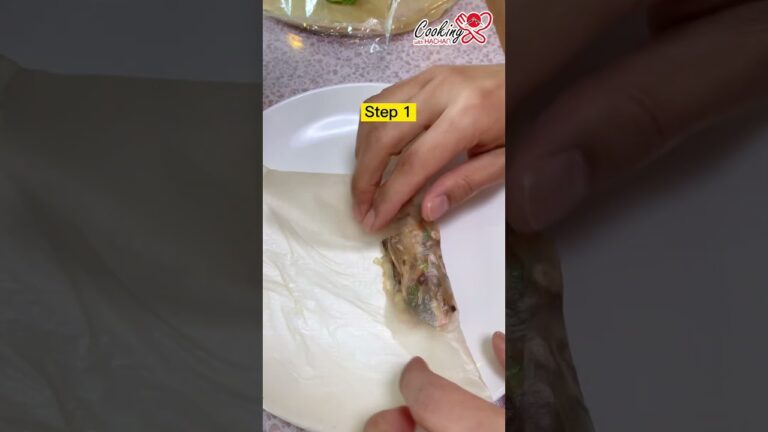 How to wrap spring rolls|春巻きの巻き方#shorts