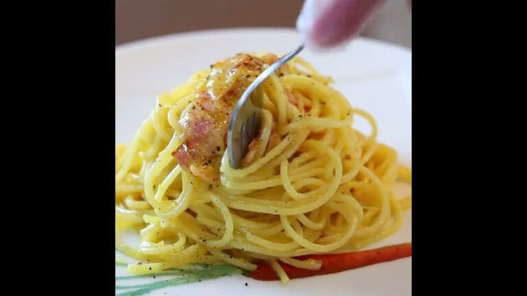 【簡単カルボナーラ】ボウルで和える失敗しないカルボナーラの作り方