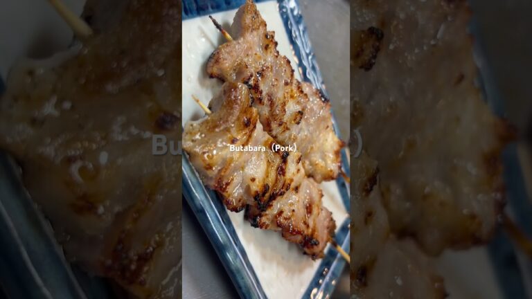 豚バラ塩麹串　#yakitori #東京居酒屋　#shorts