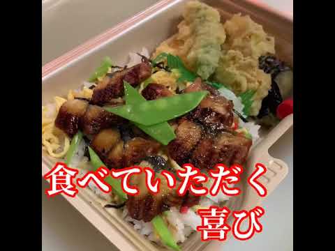 うなぎちらし野菜天ぷら弁当8月20日(木)のあぷちゃ2号弁当