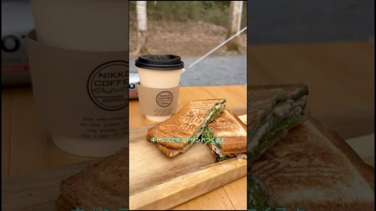 【キャンプ飯】簡単ツナマヨホットサンド#料理 #ホットサンド#キャンプ飯 #キャンプ