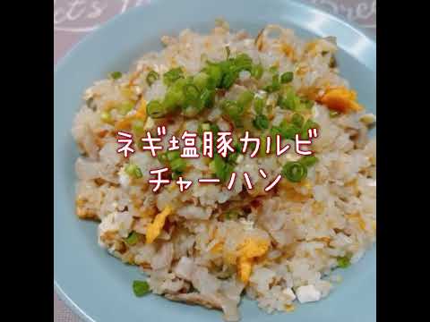 ネギ塩豚カルビチャーハン