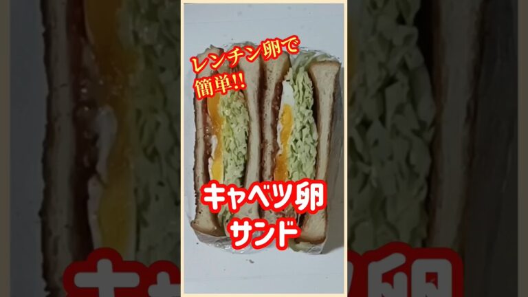 【ズボラ飯】キャベツ卵サンド#short #ズボラ飯 #簡単レシピ