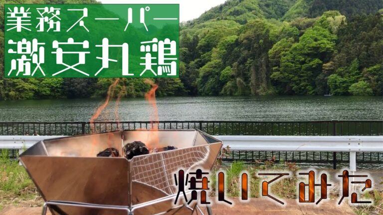 【業スーチキン丸焼き】業務スーパー激安300円丸鶏で作るローストチキンのレシピ！バーベキューで豪快に焼いてみた！