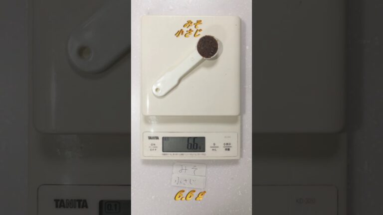 みそ 小さじ１杯って何グラムの重さ？　味噌をgで計ってみる　Miso Teaspoon
