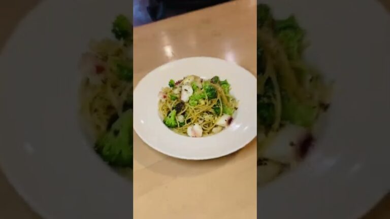 タコのバジルパスタ